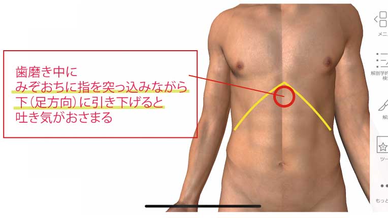 歯磨きの時の吐き気をおさえる方法